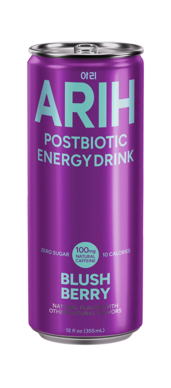 ARIH – Bebida energética con postbióticos sabor frutos rojos 355ml