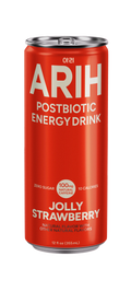 ARIH – Bebida energética con postbióticos sabor fresa 355 ml