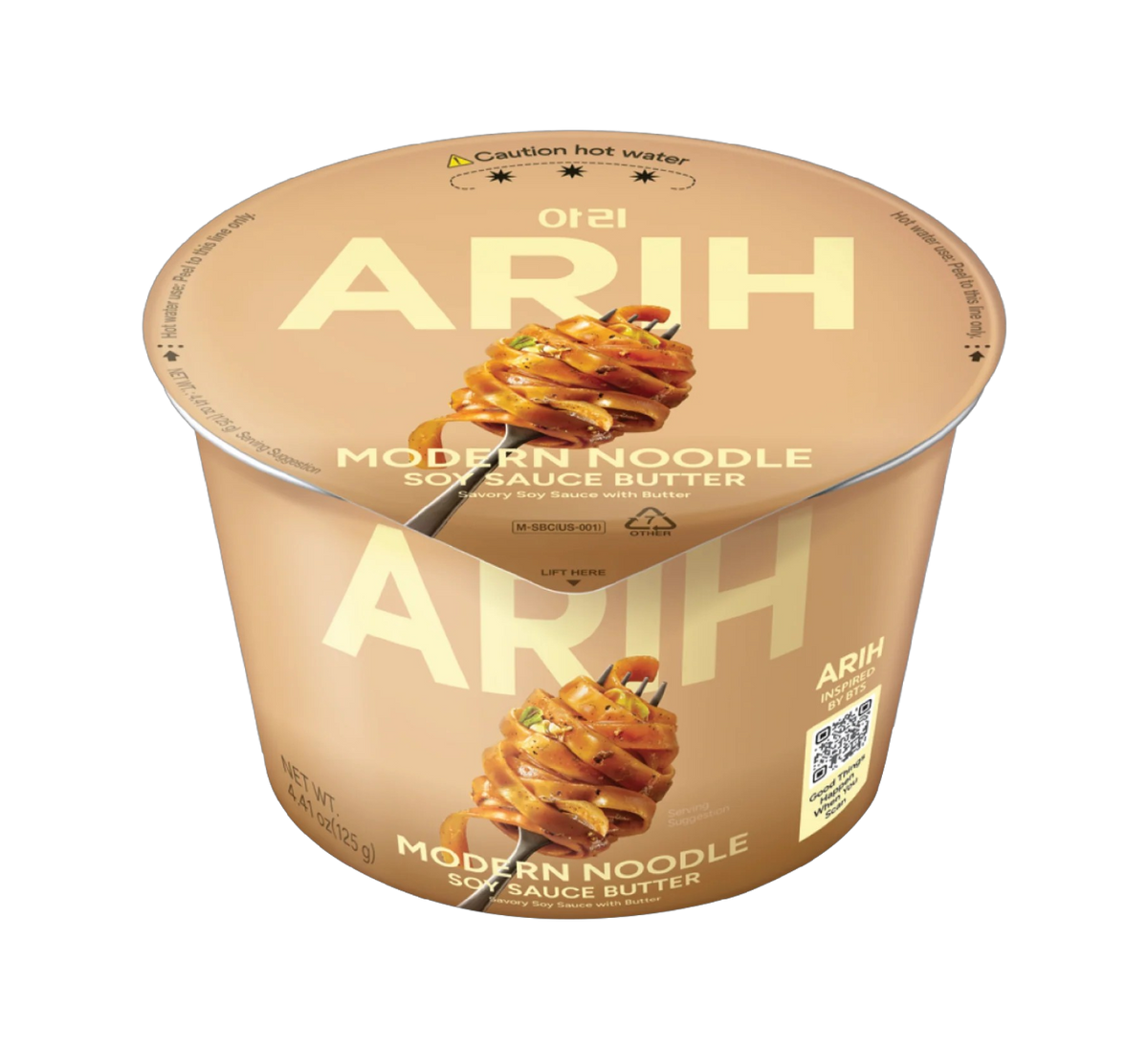 ARIH – Fideos instantáneos con salsa de soja y mantequilla 125g