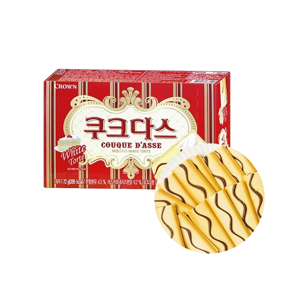 Galletas Crown Couque D’Asse White Torte 77g 🤍🍪