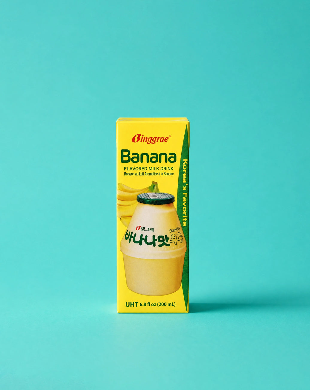 🍌BINGGRAE Bebida de Leche Sabor Plátano 200ml