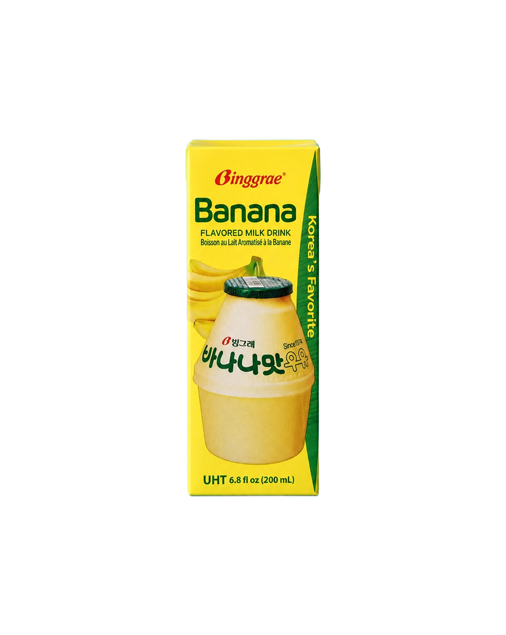 🍌BINGGRAE Bebida de Leche Sabor Plátano 200ml