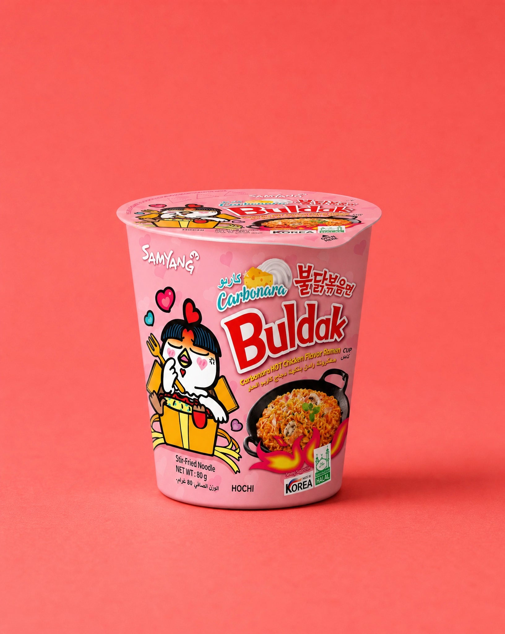 Samyang Buldak Ramen Carbonara Cup (Hot Chicken Flavor) 🍝🔥 80g