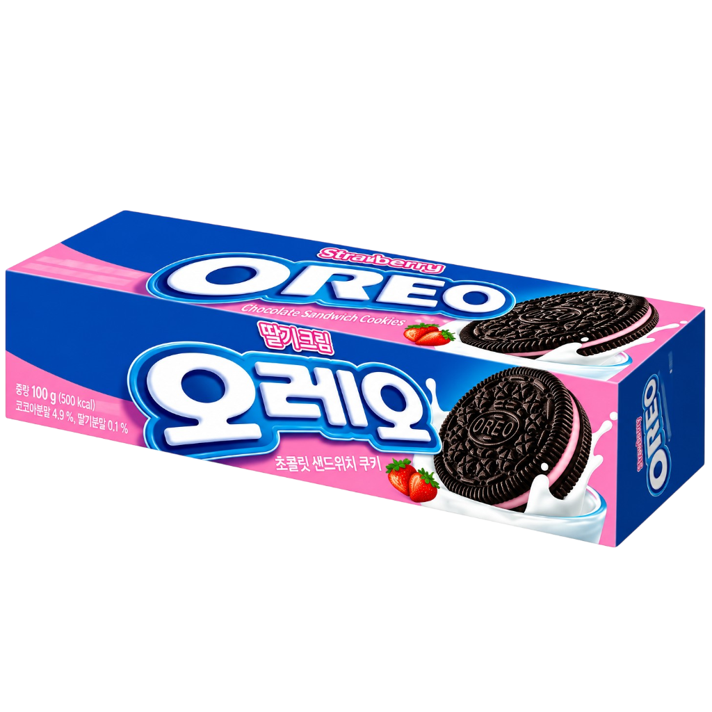 OREO de Chocolate con Crema de Fresa 100g🍓🍪