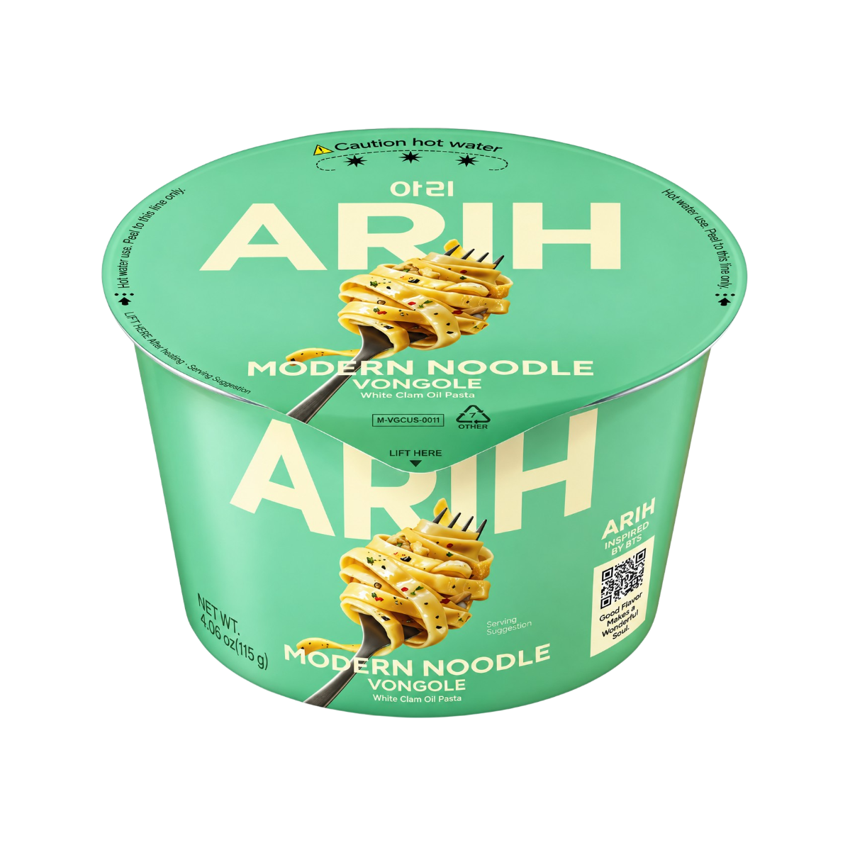 ARIH – Pasta vongole con almejas 115g