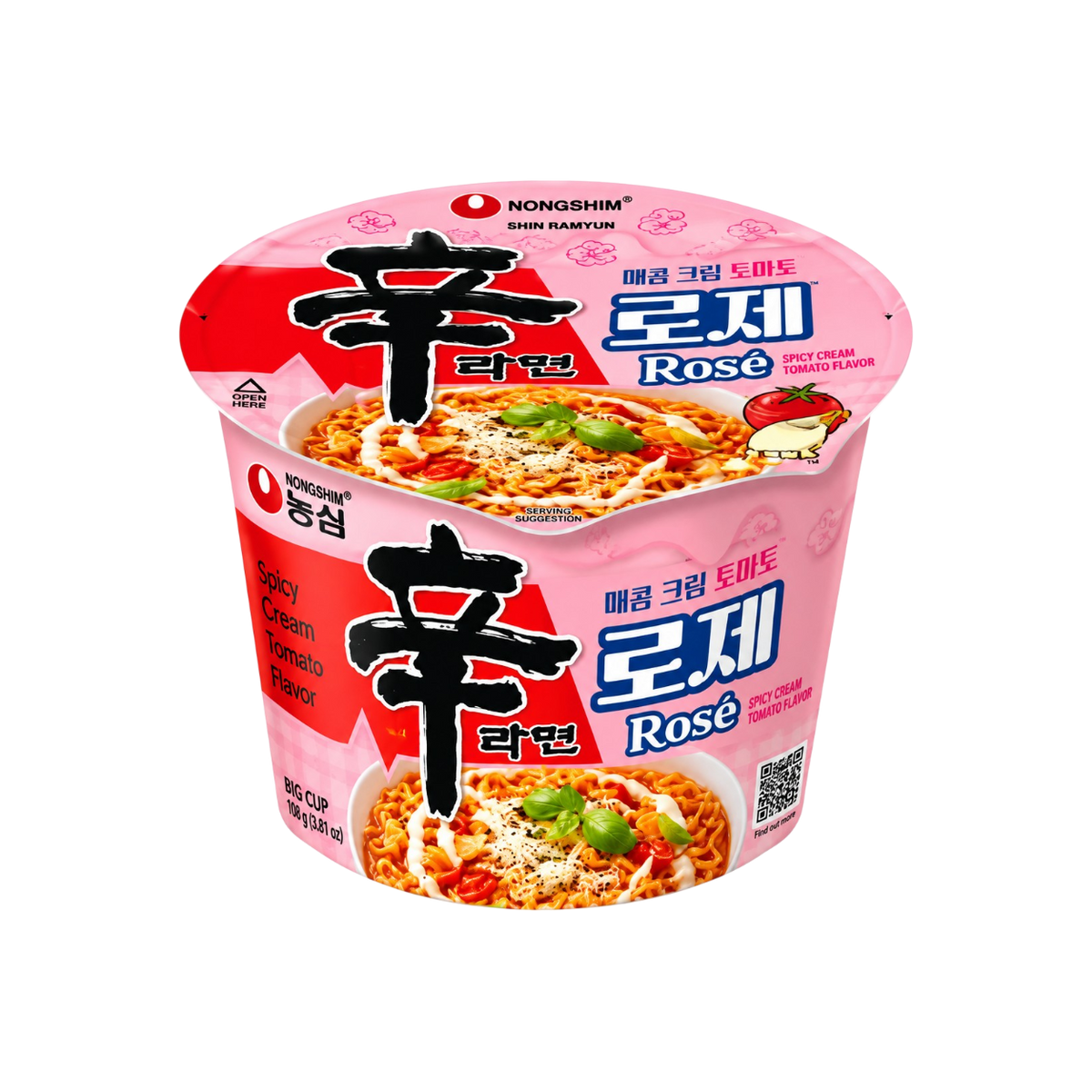 Shin Ramyun Rosé – Ramen Cremoso Picante con Tomate 108 g 🌶️🍅