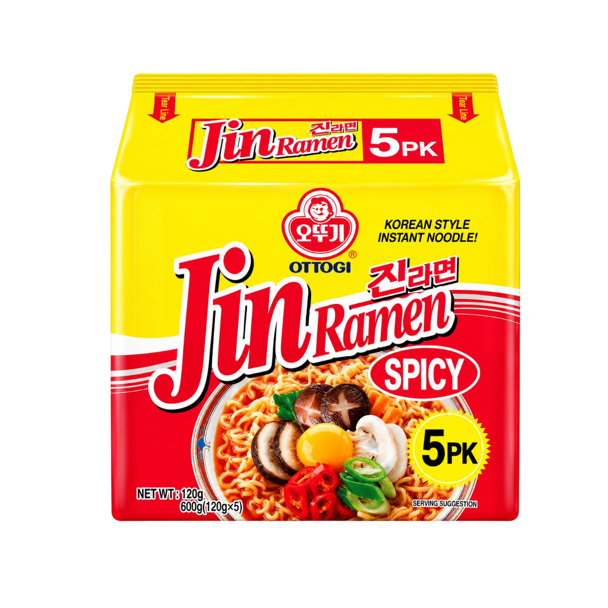 Ottogi Ramyeon Jin Picante 5 pack