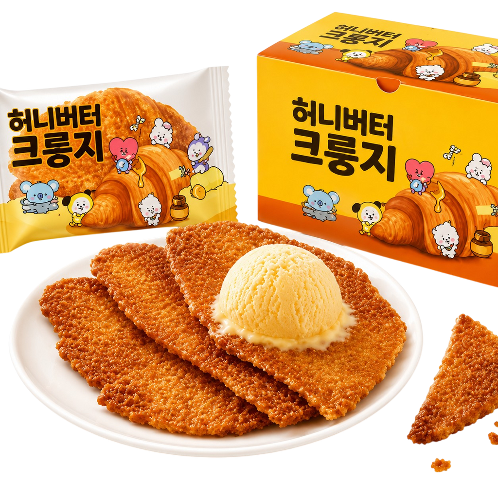 BT21 Galletas Crujientes Sabor Mantequilla con Miel