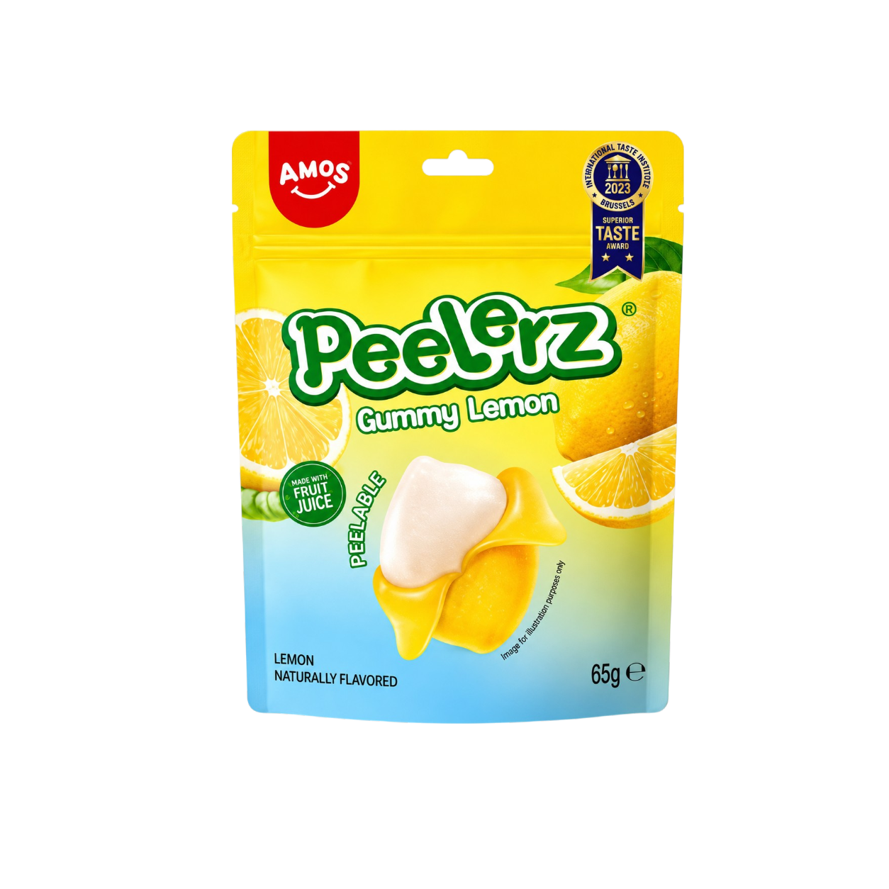 AMOS Gomitas Pelables Sabor Limón 65g