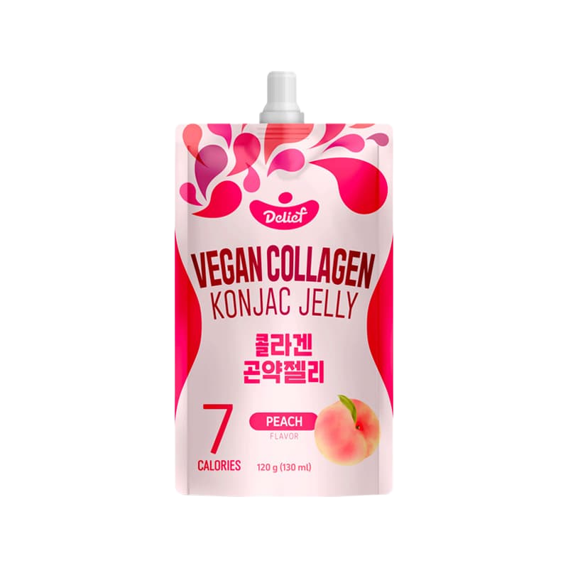 🍑 Vegan Collagen Konjac Jelly – Melocotón