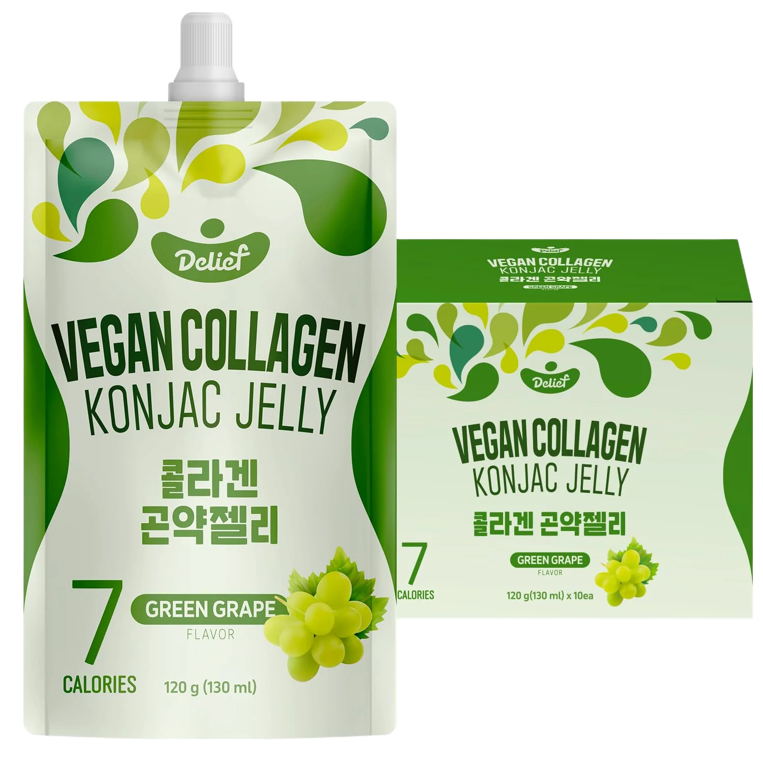 🍇 Vegan Collagen Konjac Jelly – Uva Verde
