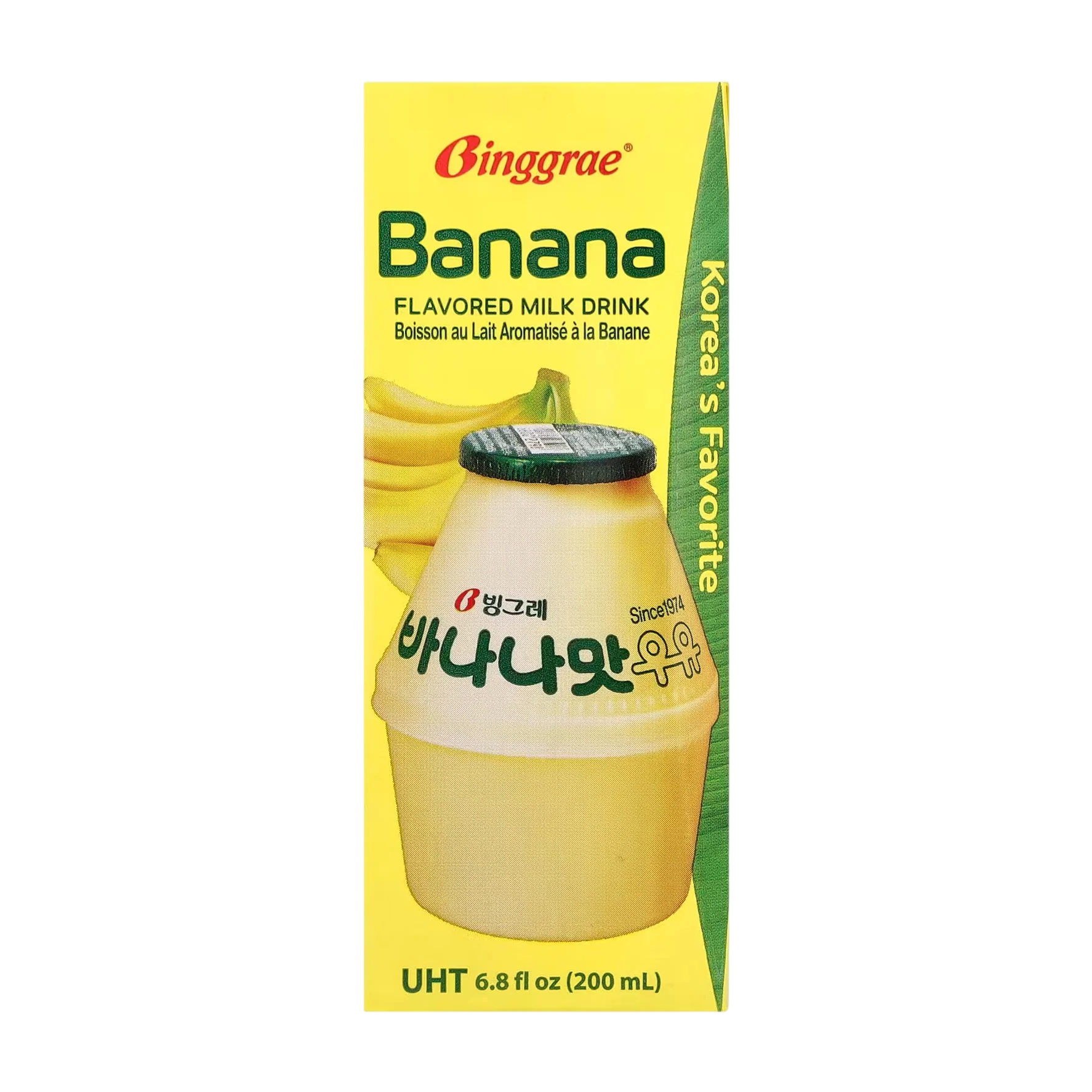 🍌BINGGRAE Bebida de Leche Sabor Plátano 200ml