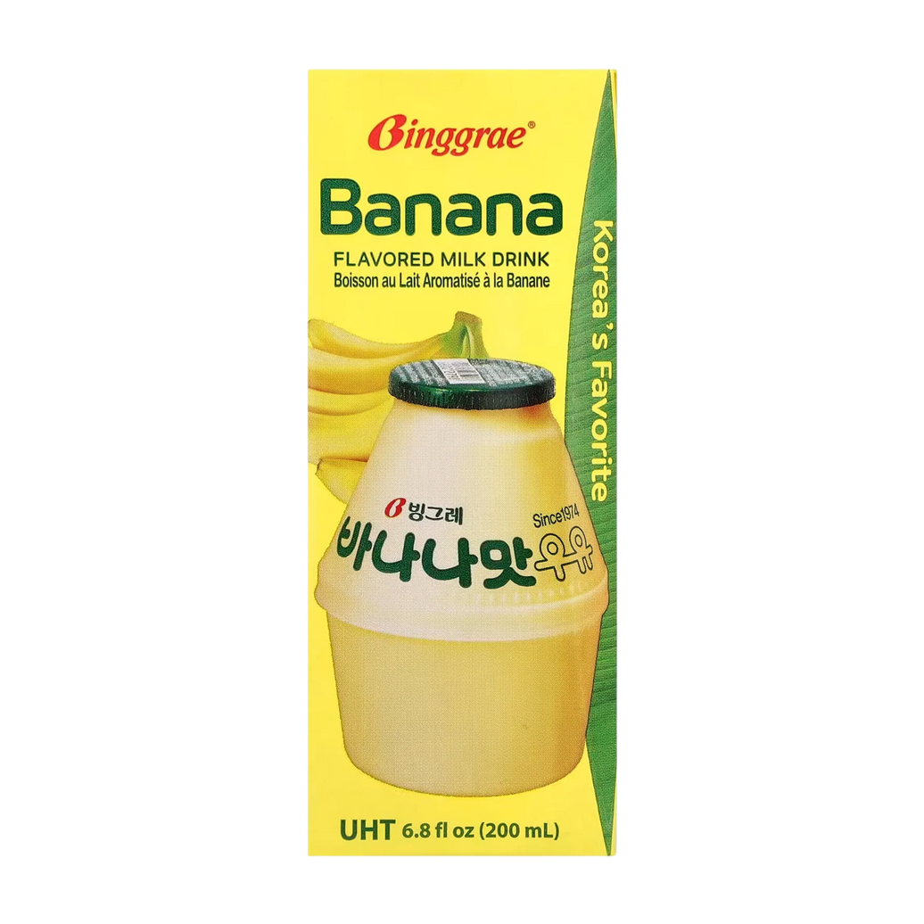 🍌BINGGRAE Bebida de Leche Sabor Plátano 200ml