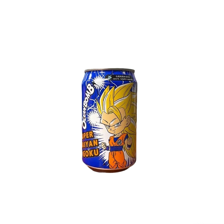 OCEAN BOMB Dragon Ball Bebida Refrescante Sabor Uva Blanca 330ml