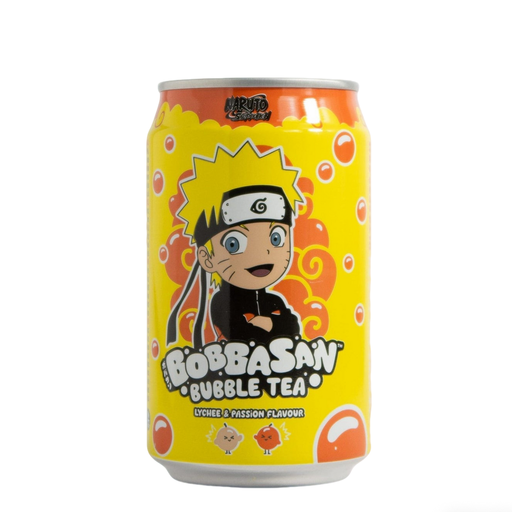 ULTRA POP Naruto Bebida Bubble Tea Sabor Lychee y Maracuyá 320ml
