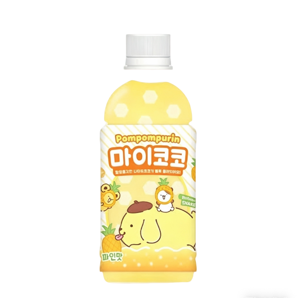 MY COCO Pompompurin Bebida Sabor Piña con Nata de Coco 340ml