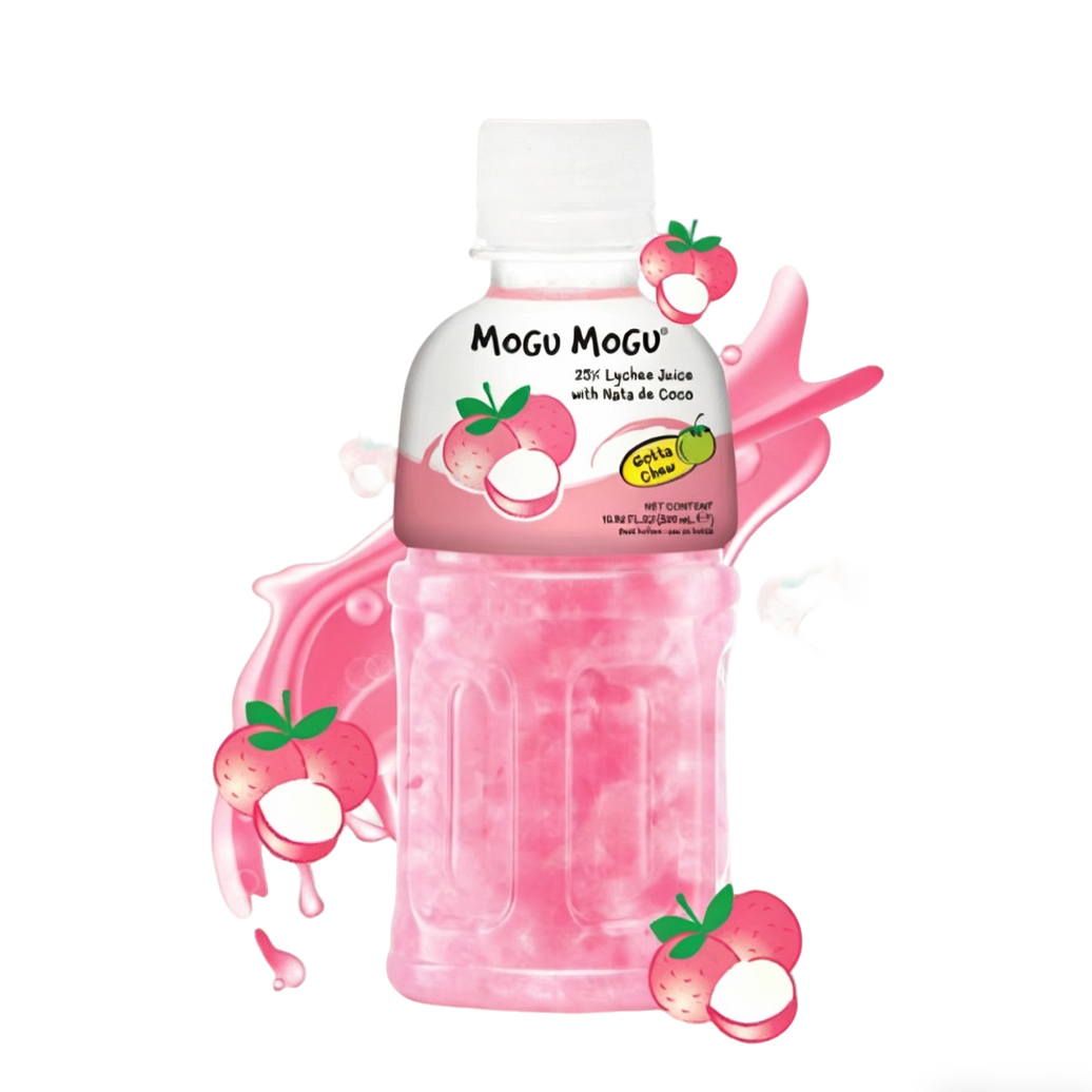 Mogu Mogu Bebida Sabor lechee con nata de coco 320ml
