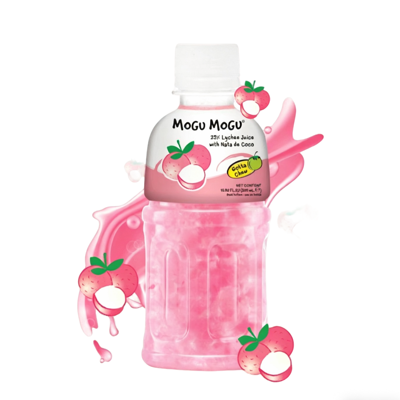 Mogu Mogu Bebida Sabor lechee con nata de coco 320ml