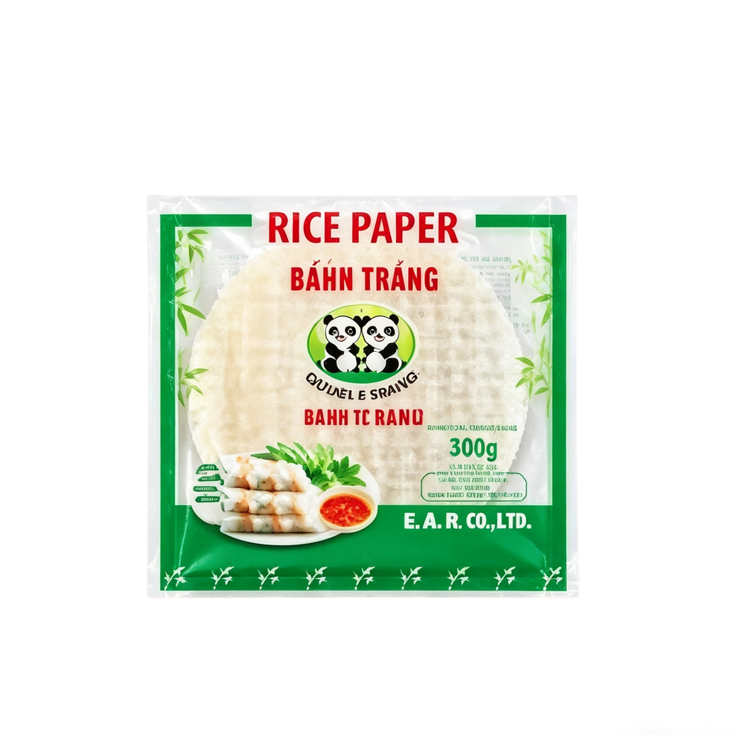 DOUBLE PANDA Papel de arroz de 22 cm para rollitos de primavera 400g VN