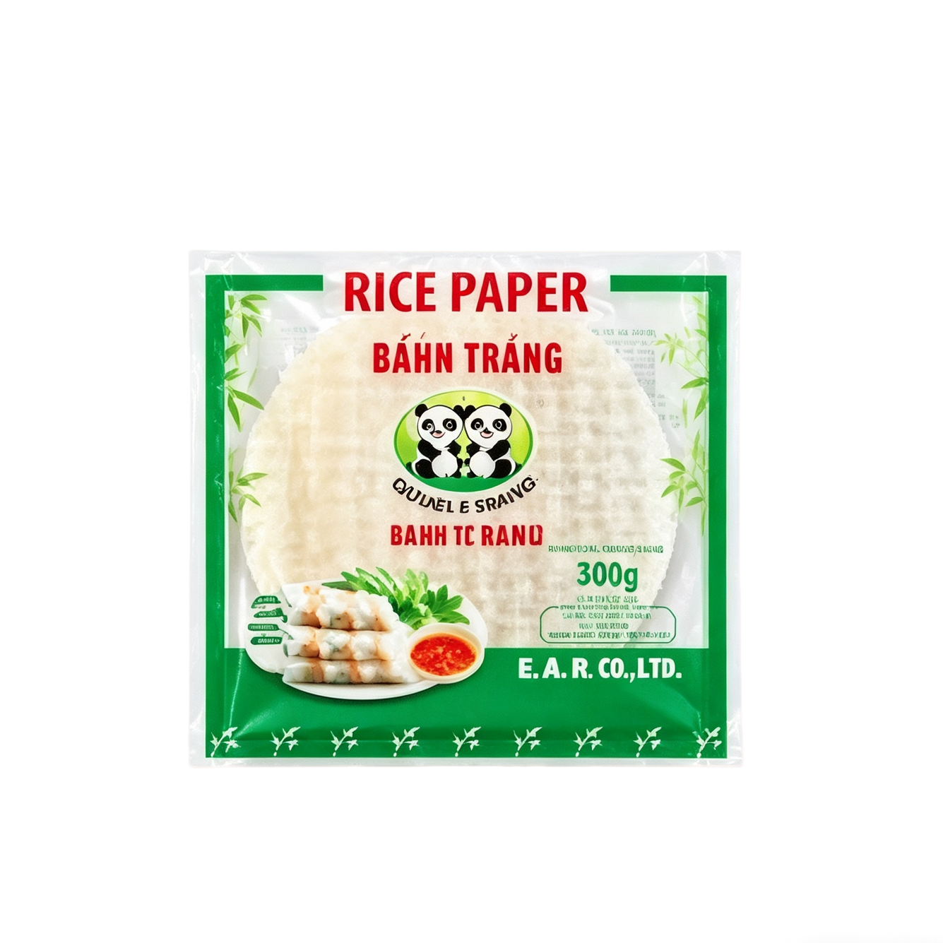 DOUBLE PANDA Papel de arroz de 22 cm para rollitos de primavera 400g VN