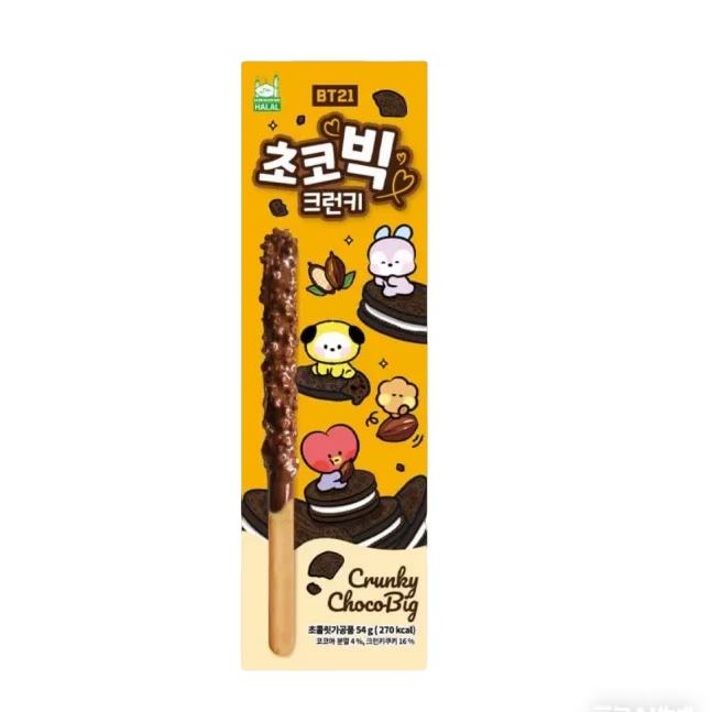 BT21 Palitos de Galleta sabor Galleta y Cacao 🍫 54g
