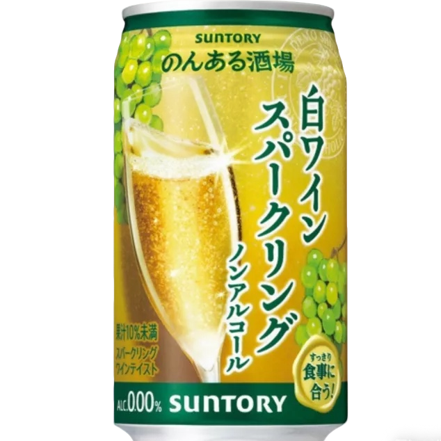 SUNTORY Vino blanco espumoso sin alcohol 350ml JP