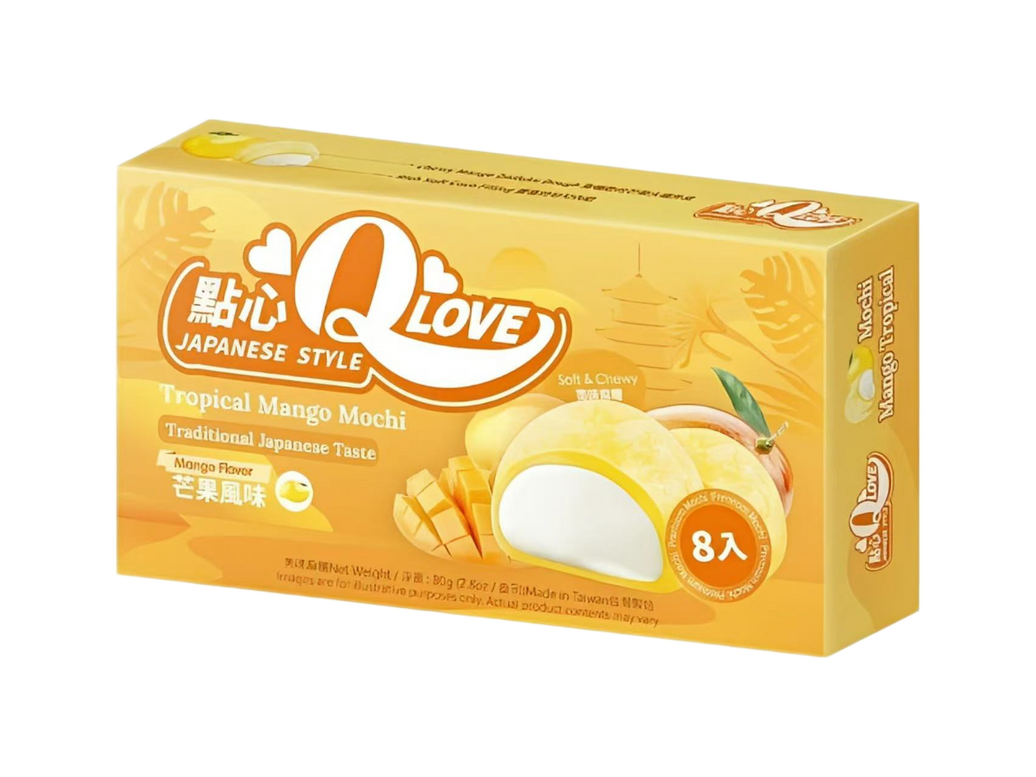 🥭🤍 Q LOVE Mochi Japonés 80G – Mango Tropical 🤍🍡