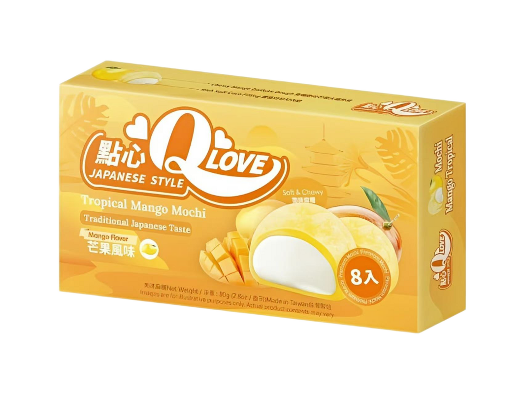 🥭🤍 Q LOVE Mochi Japonés 80G – Mango Tropical 🤍🍡