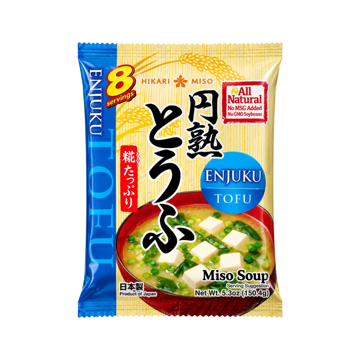 Sopa de Miso Enjuku Koji con Tofu Hikari Miso 150.4g(8 Porciones)