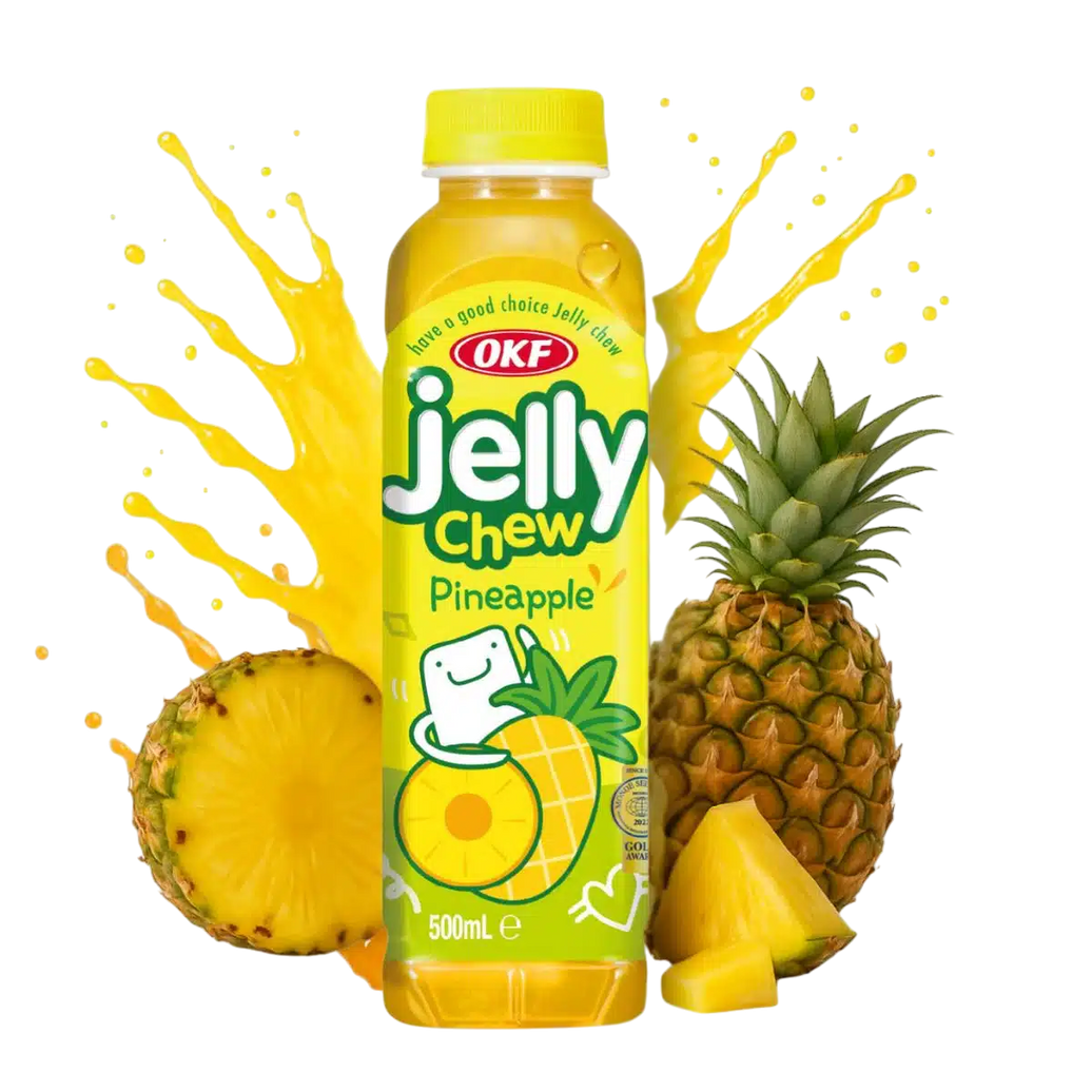 OKF Jelly Chew - Bebida Sabor Piña 350ml