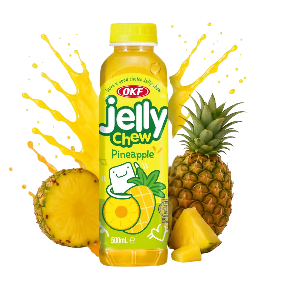 OKF Jelly Chew - Bebida Sabor Piña 350ml