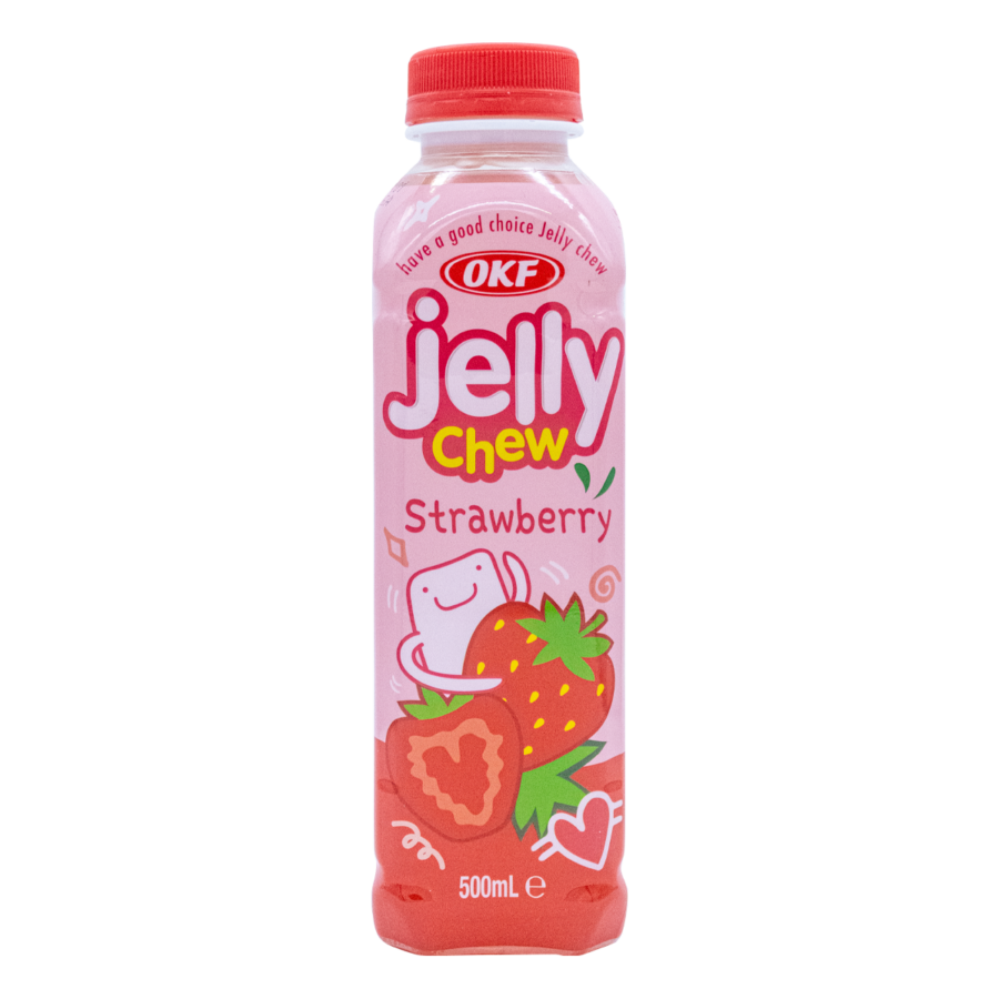 OKF Jelly Chew - Bebida Sabor Fresa 350ml