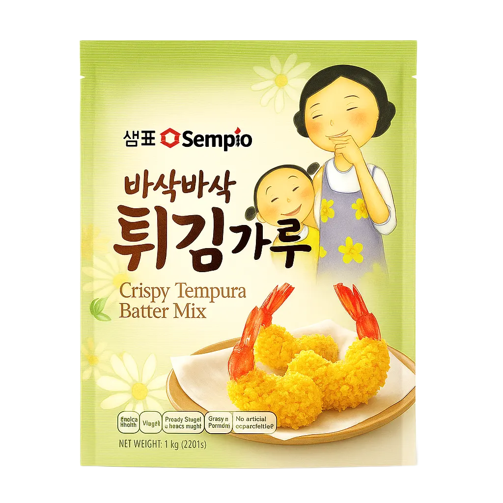 :

🍤✨ Sempio Crispy Tempura Batter Mix – Mezcla para Tempura Crujiente (500 g)