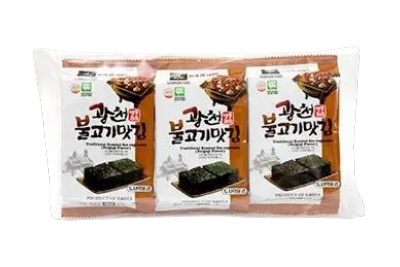 SAMWON Algas Crujientes sabor Bulgogi 4gx3