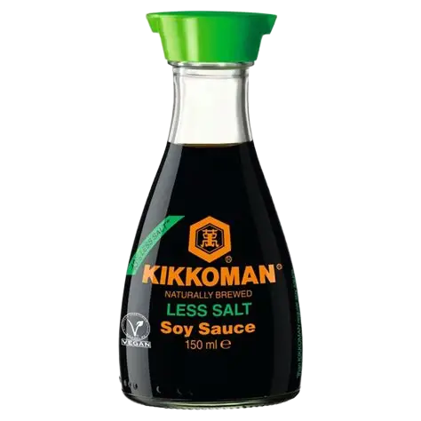 🍶 Kikkoman Salsa de Soja con Menos Sal – 150 ml 🌱🇯🇵