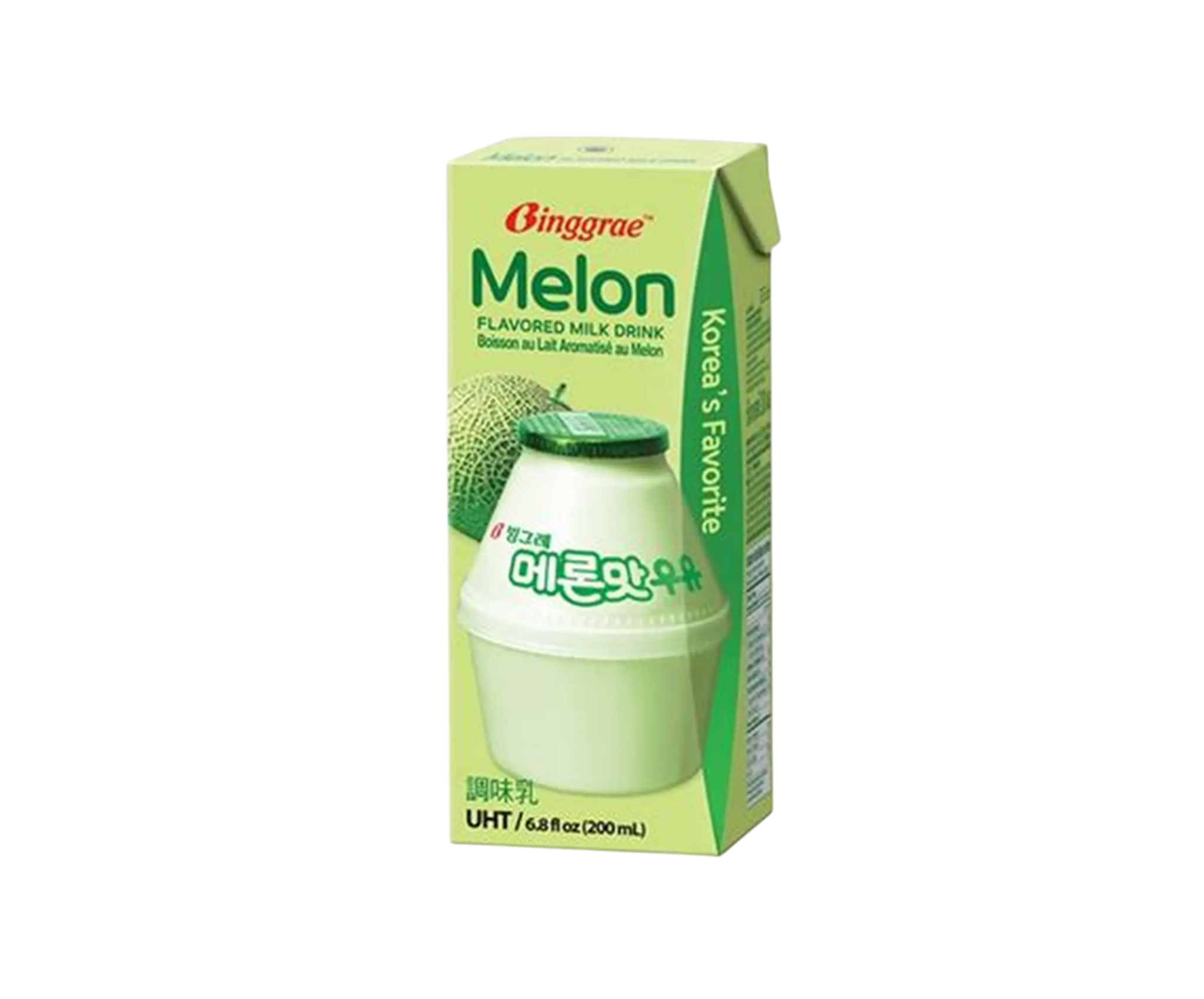 BINGGRAE Bebida de Leche Sabor Melón 200ml