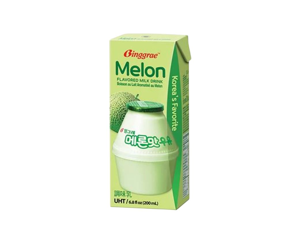 BINGGRAE Bebida de Leche Sabor Melón 200ml