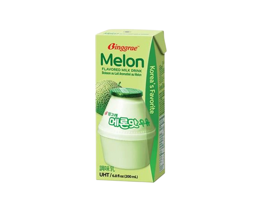 BINGGRAE Bebida de Leche Sabor Melón 200ml