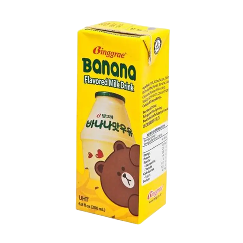 🍌BINGGRAE Bebida de Leche Sabor Plátano 200ml