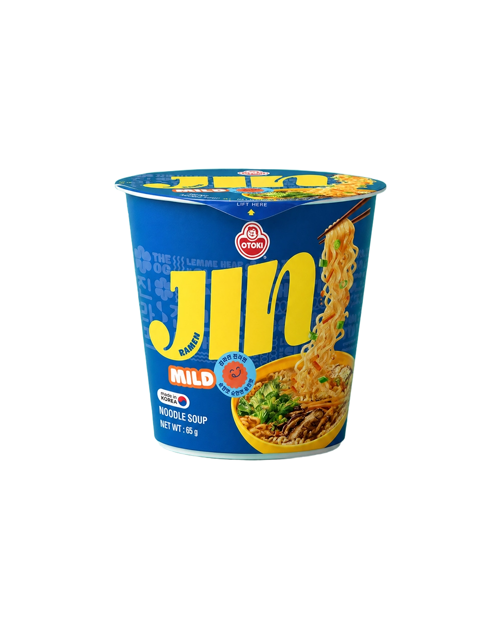 Ottogi Jin Ramen Cup – Mild (Vaso) 65g