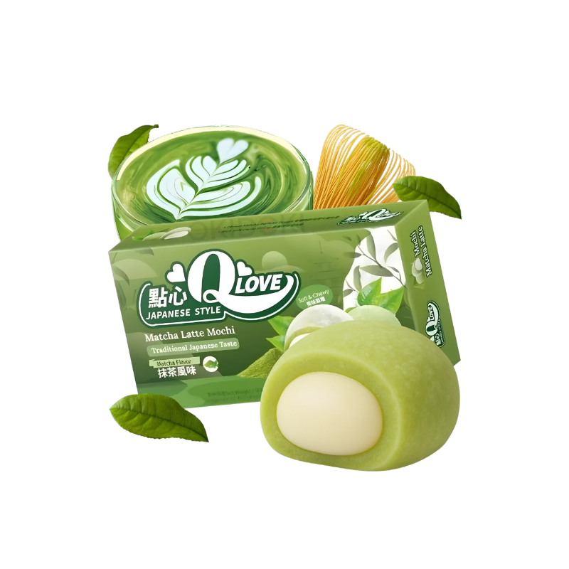 Mini mochi sabor Matcha Latte 80g QLOVE