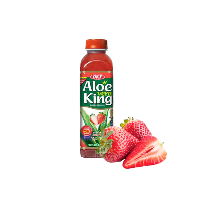 🍓🌿 Aloe Vera King Fresa –500ML 🌿🍓