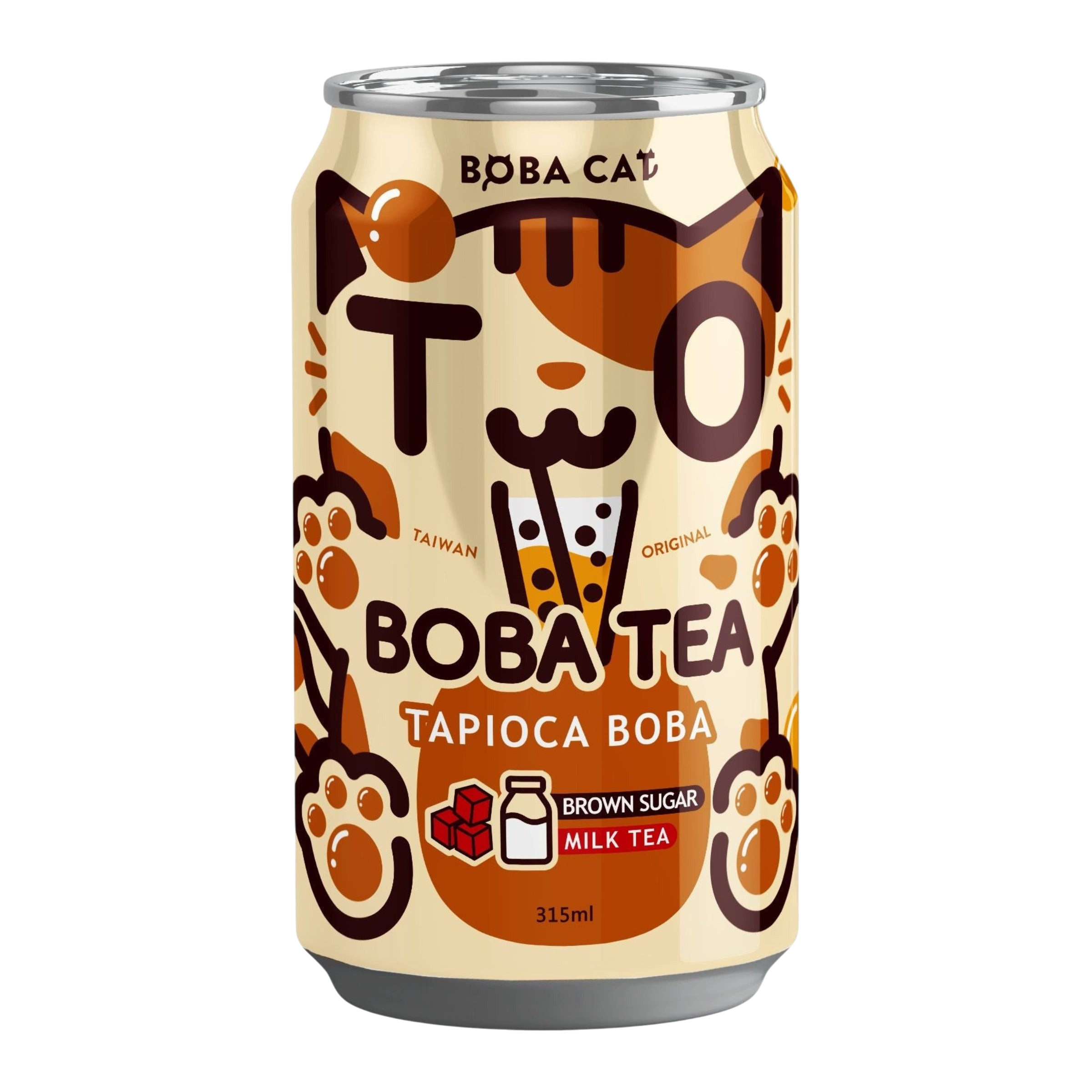 TW BobaCat Boba Tea Brown Sugar 315ml