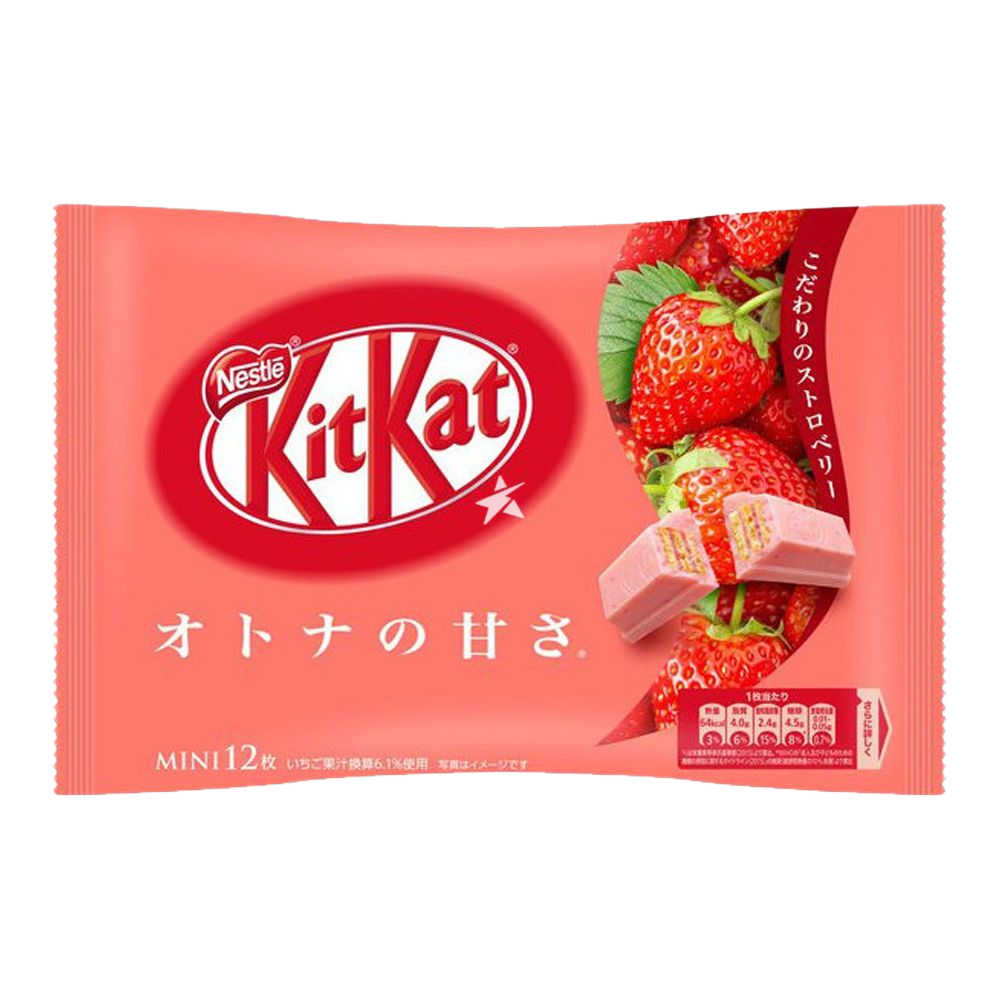 🍓🍫 KitKat Fresa Japonés – Otona no Amasa (Dulzura para Adultos) 🍫🍓