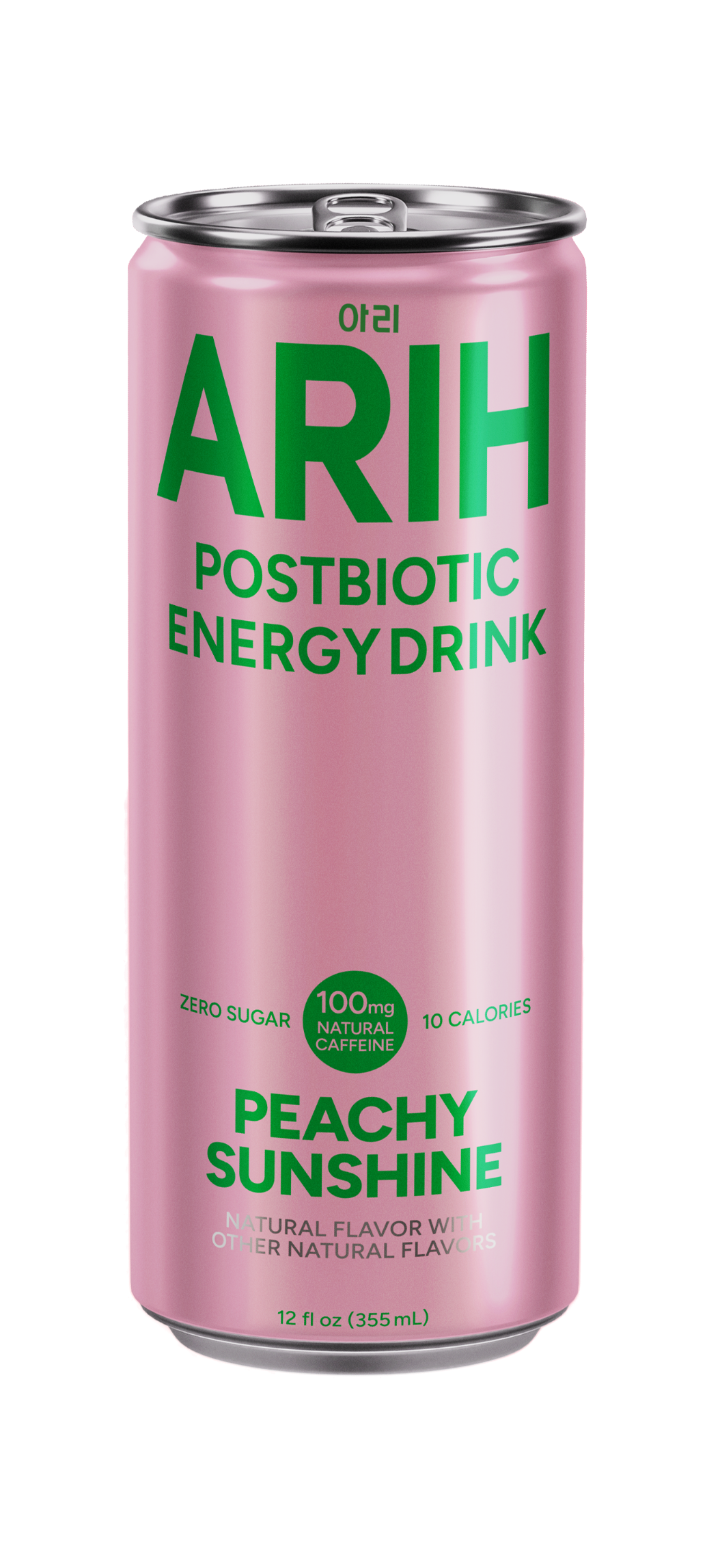 ARIH – Bebida energética con postbióticos sabor melocotón 355 ml