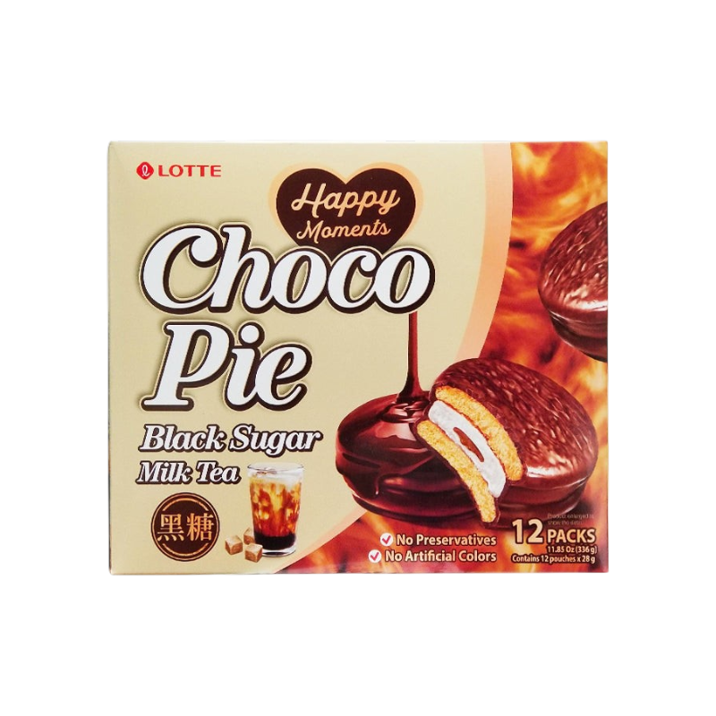 Lotte Choco Pie de azúcar moreno 28gx12