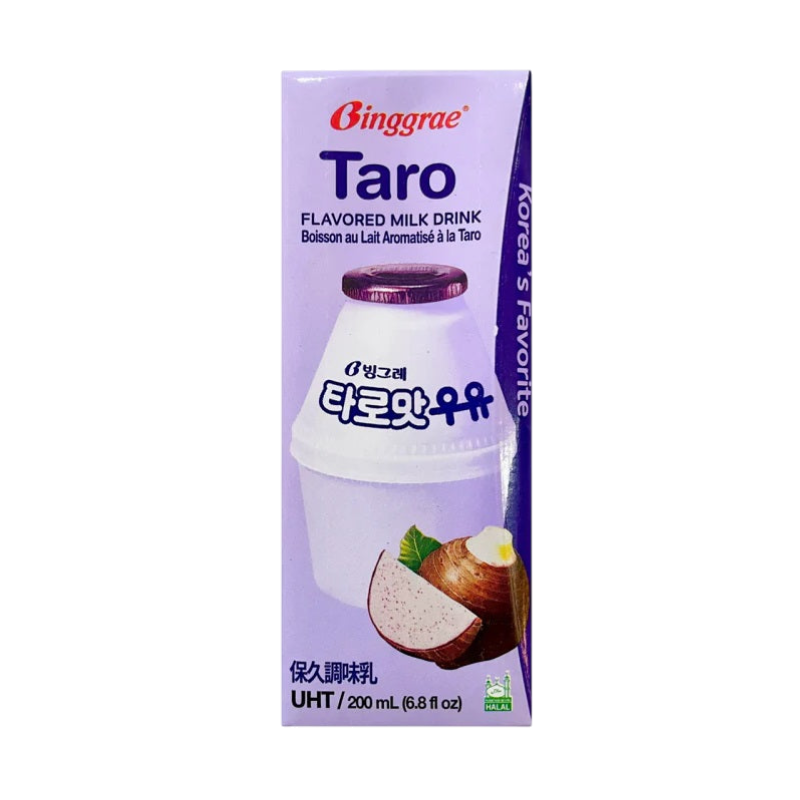 BINGGRAE Bebida de Leche Sabor Taro 200ml