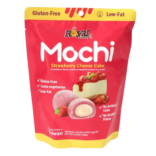 🍓🍰Mochi de Fresa y Queso 180g (x12 Individual Packs)