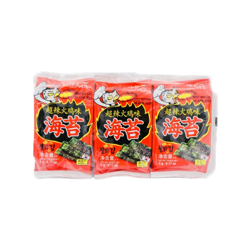 WANG Algas sazonadas picante 3x5g