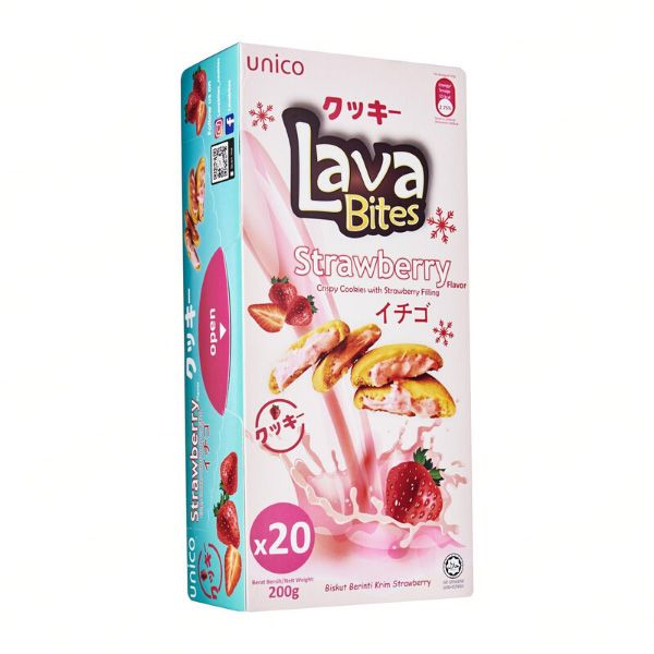 Lava Bites Cookies Strawberry 200G